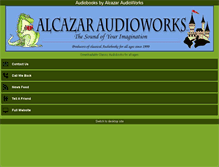 Tablet Screenshot of alcazaraudioworks.com